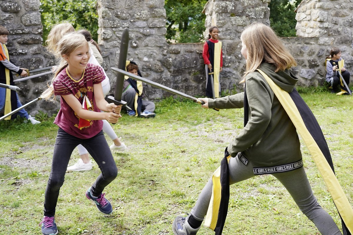 Für Gruppen bzw. Schulklassen werden auch Workshops angeboten, Schloss Hallwyl im Kanton Aargau
